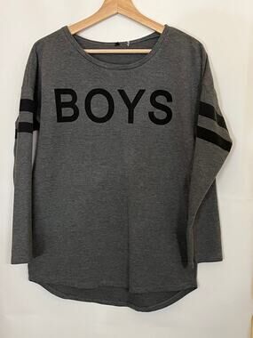 Sweatshirt with print BOYS on front Streetwear Boys